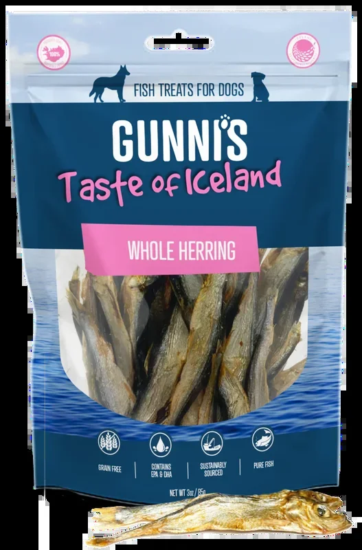 Gunni’s Whole Herring Dog Treats (3 oz)