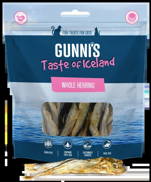 Gunnis Cat Whole Herring Cat Treats