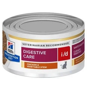 Hill’s Prescription Diet i/d Digestive Care Chicken & Vegetable Stew Canned Cat Food, 2.9 ozCat Food, 2.9 oz (Copy)