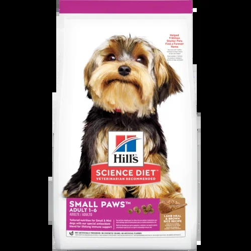 Hill’s® Science Diet® Adult Small Paws™ Lamb Meal & Brown Rice Recipe dog food