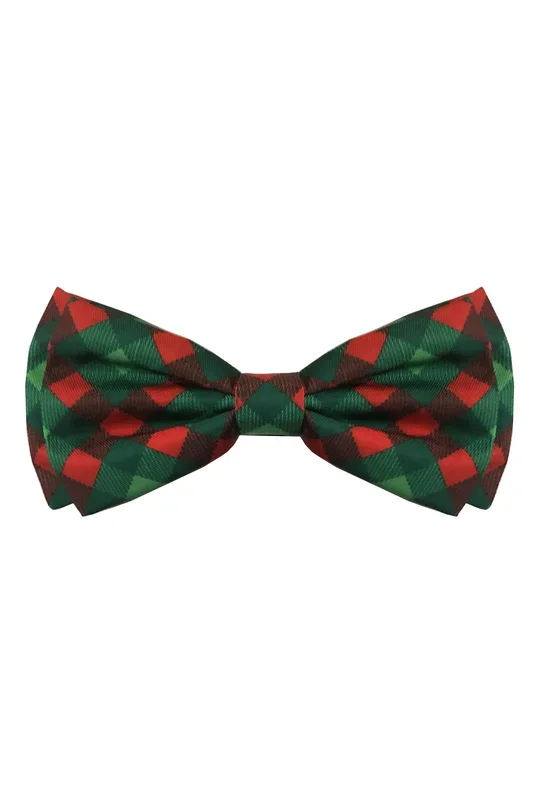 Huxley and Kent Scottish Check Dog Bowtie
