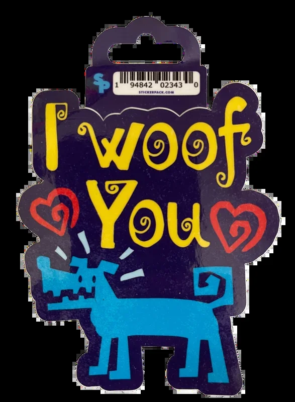 I Woof You Sticker