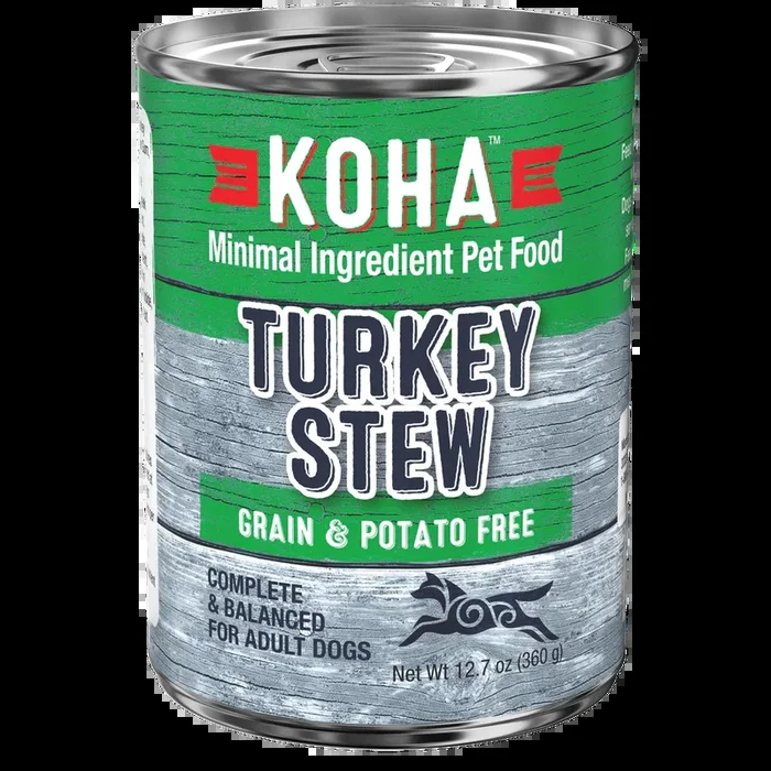 Koha Minimal Ingredient Turkey Stew for Dogs