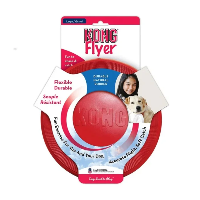 Kong Flyer Dog Toy – Large 9″