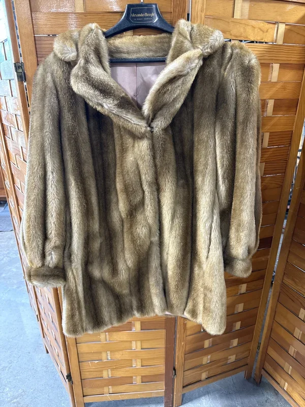 Light Brown Mink Fur Coat