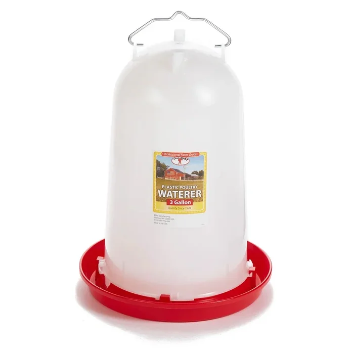 Little Giant Plastic Poultry Fountain, 3 Gallon