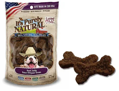 Loving Pets It’s Purely Natural Beef Jerky Bone Shaped Dog Treats