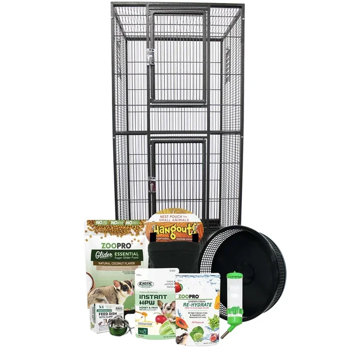 Madagascar Cage & Starter Pack for Sugar Gliders