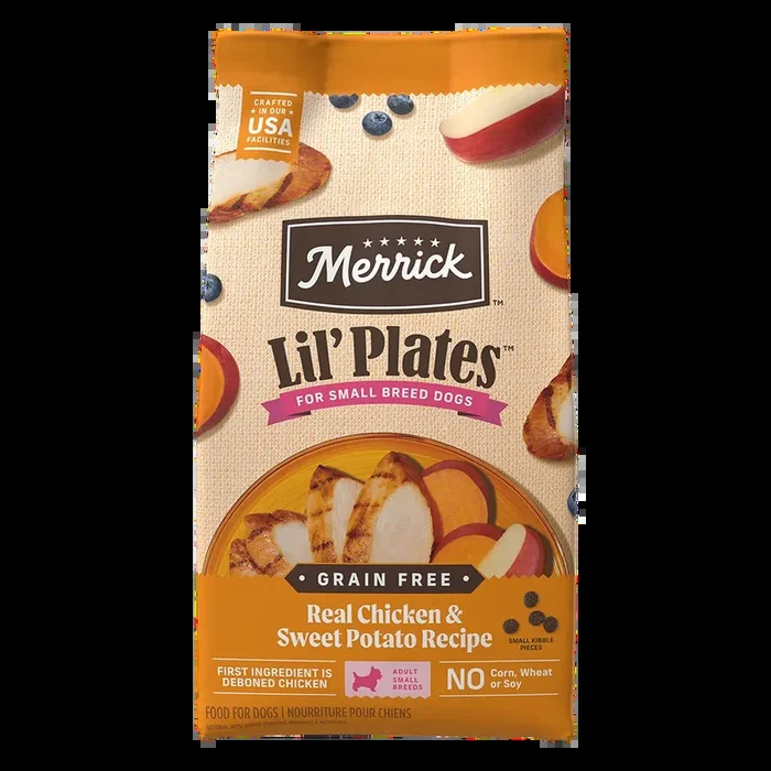 Merrick Lil’ Plates Small Breed Dry Dog Food – Chicken & Sweet Potato – 12lb Bag