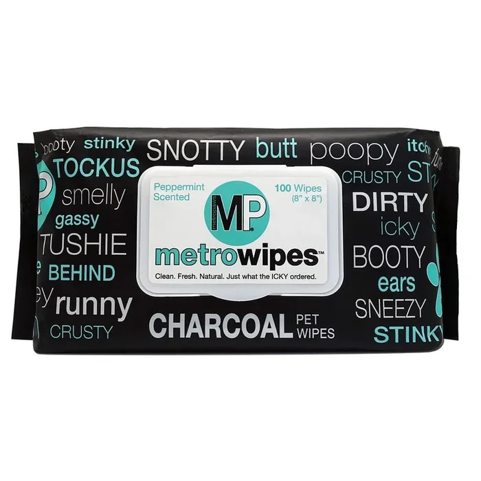 Metro Paws – Charcoal Peppermint Wipes