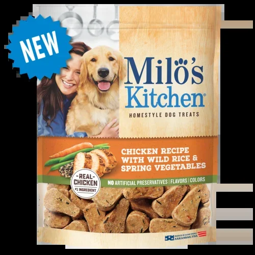 Milo’s Kitchen Chicken with Wild Rice and Spring Vegetables Soft and Chewy Dog Treats
