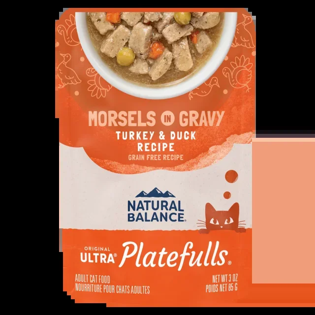 Natural Balance Platefulls Turkey & Duck Recipe Morsels in Gravy Cat Food