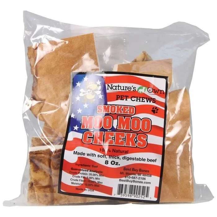 Nature’s Own Smoked Moo Cheeks Dog Chew