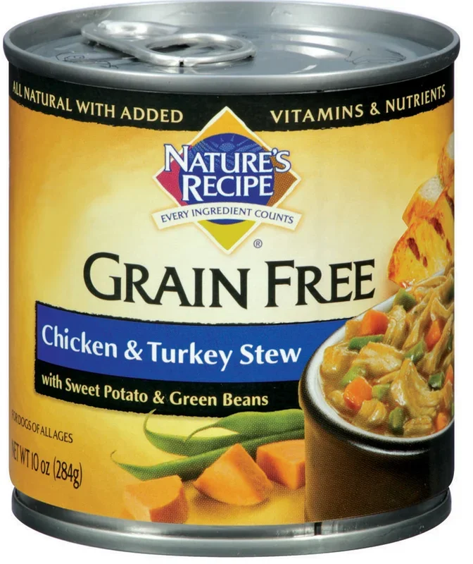 Nature’s Recipe Grain Free Chicken and Turkey Stew Canned Dog Food