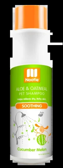 Nootie Soothing Aloe & Oatmeal Cucumber Melon Shampoo for Dogs