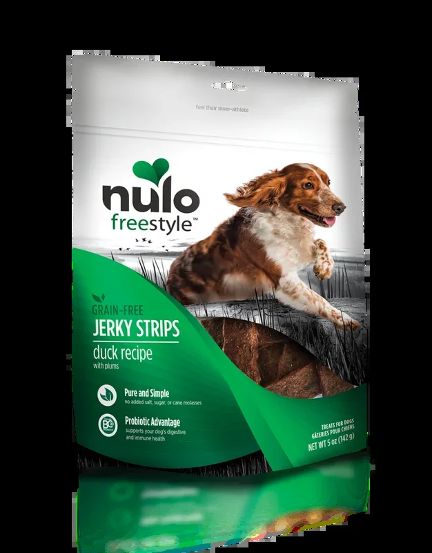 Nulo Freestyle Grain Free Duck & Plum Recipe Jerky Dog Treats