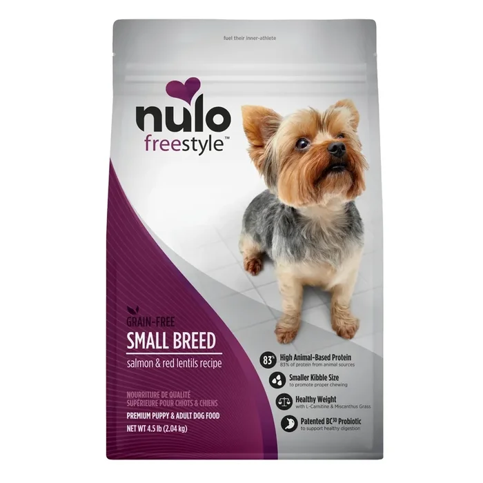 Nulo FreeStyle Small Breed Dry Dog Food – Salmon & Red Lentil – 4.5lb Bag