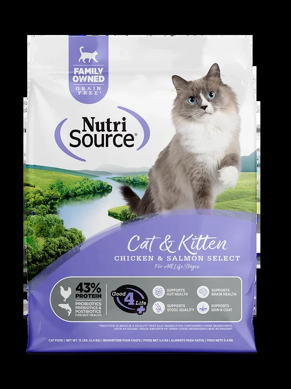 NutriSource® Chicken & Salmon Select Recipe Healthy Grain Free Cat & Kitten Food