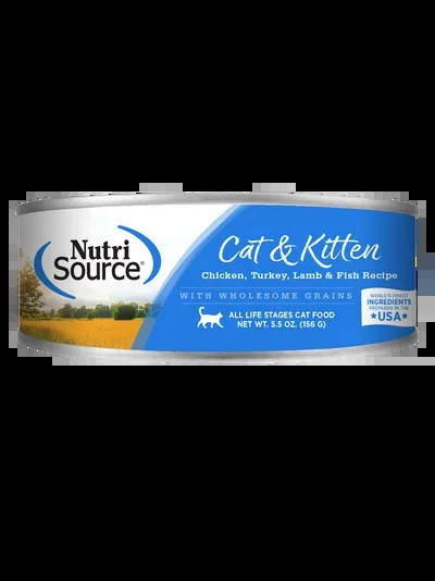 NutriSource® Chicken, Turkey, Lamb & Fish Formula Healthy Wet Cat & Kitten Food