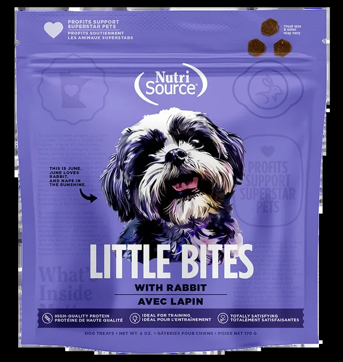NutriSource Rabbit Little Bites Dog Treats