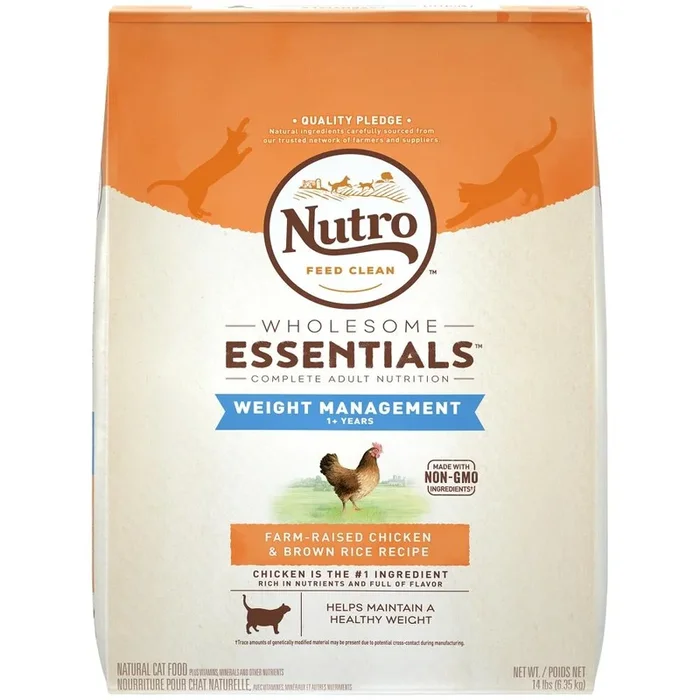 Nutro Wholesome Essentials Weight Management Adult Chicken and Brown Rice Dry Cat Food