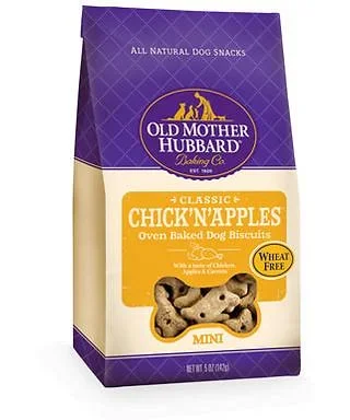 Old Mother Hubbard Crunchy Classic Natural Chick’N’Apples Mini Biscuits Dog Treats (20-oz)
