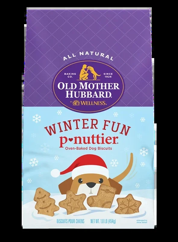 Old Mother Hubbard Winter Fun P-Nuttier Biscuits Baked Dog Treats