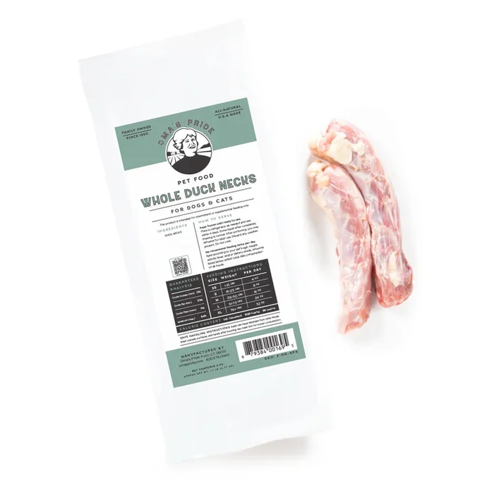 Oma’s Pride Whole Skinless Duck Necks