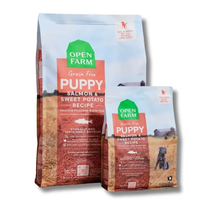 OPEN FARM Grain Free Puppy Salmon & Sweet Potato Dry Dog Food