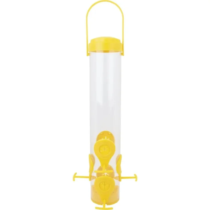 Perky-Pet Classic 14-1/2 In. 1.5 Lb. Capacity Yellow Nyjer Seed Finch Thistle Feeder