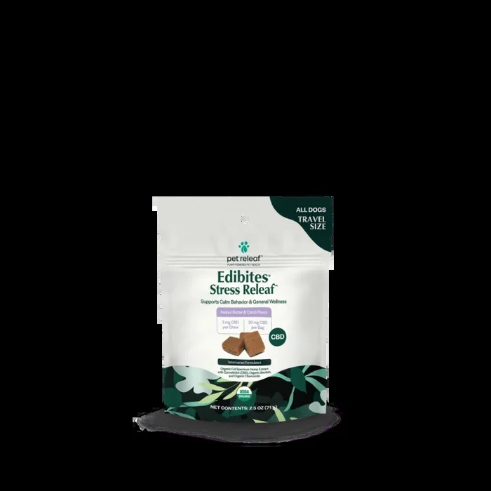 Pet Releaf – Edibites Stress Releaf PB Carob – Travel Size