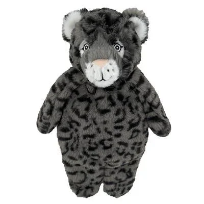 Petlou 13″ Flat Floppy Gray Leopard Dog Toy