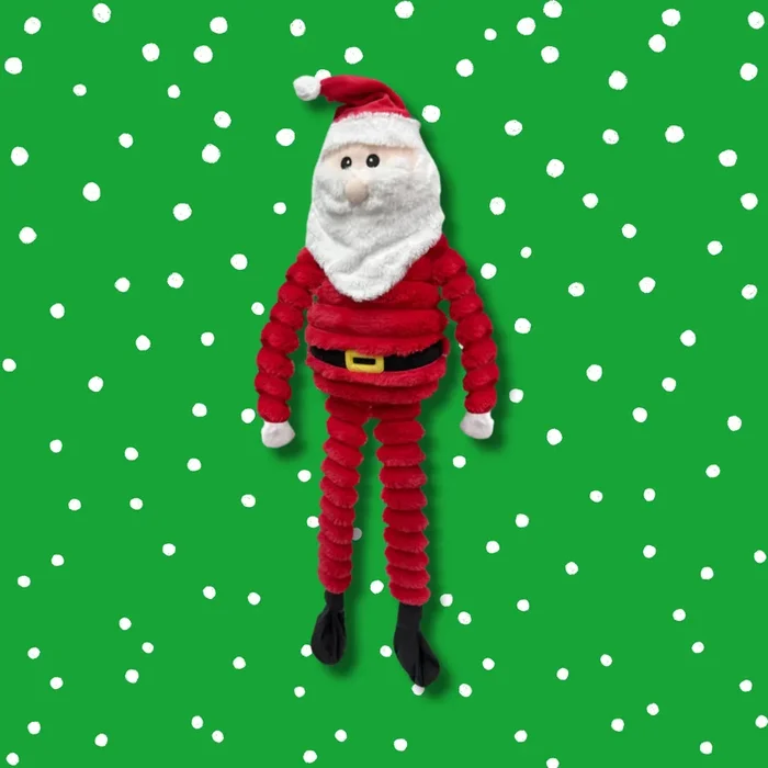 Petlou Christmas Long-Legged Santa Dog Toy