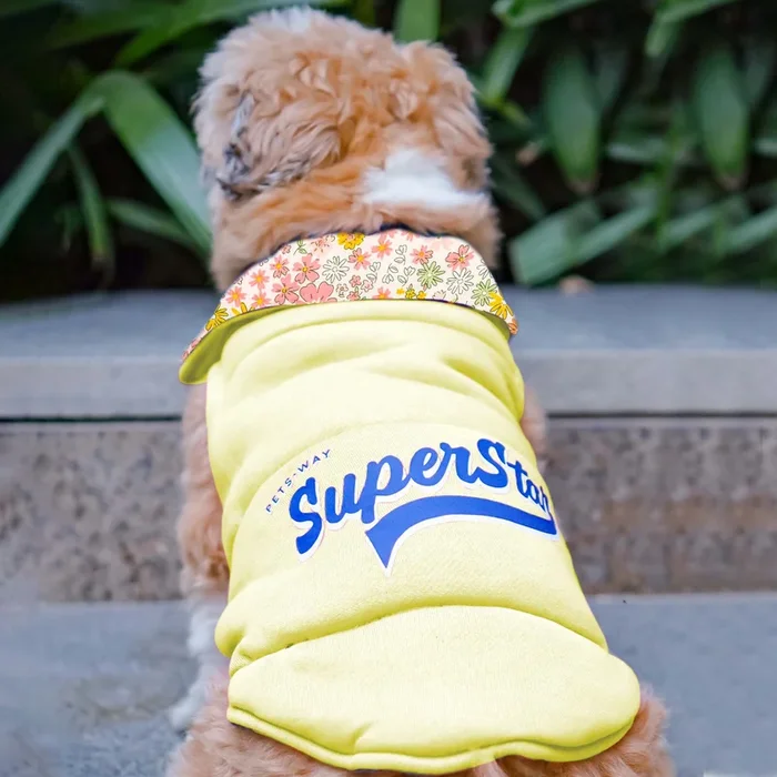 Pets Way Superstar Reversible Check Winter Jacket for Dogs (Lime)