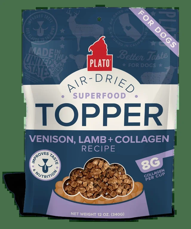 Plato Venison, Lamb & Collagen Food Topper Recipe For Dogs