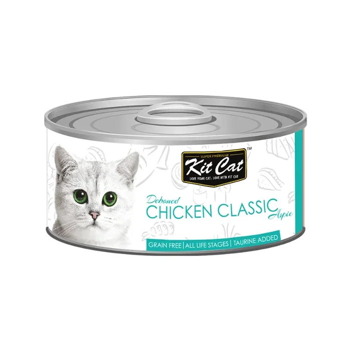 *(Please Use By 2026-03-29)* Canned Cat Food Topper – Deboned Chicken Classic Aspic – 80 g