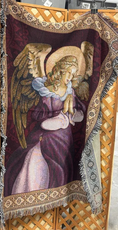 Praying Angel Throw Blanket