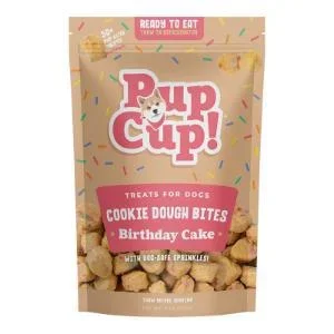 PUPCUP! DOG FROZEN BIRTHDAY CAKE COOKIE DOUGH BITES 8OZ