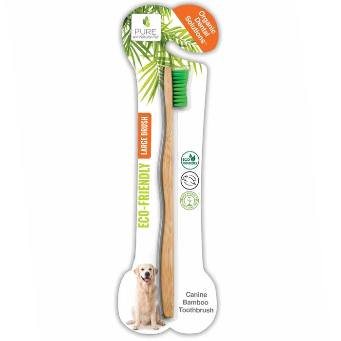 Pure and Natural Pet Bamboo Toothbrush for Large Dogs – Organic Dental Solutions®