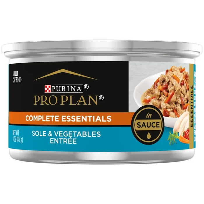 Purina Pro Plan Savor Adult Sole and Vegetables in Sauce Entree Canned Cat Food