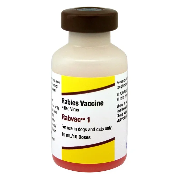 Rabvac 1 – Rabies Vaccine for Dogs & Cats, No Tags