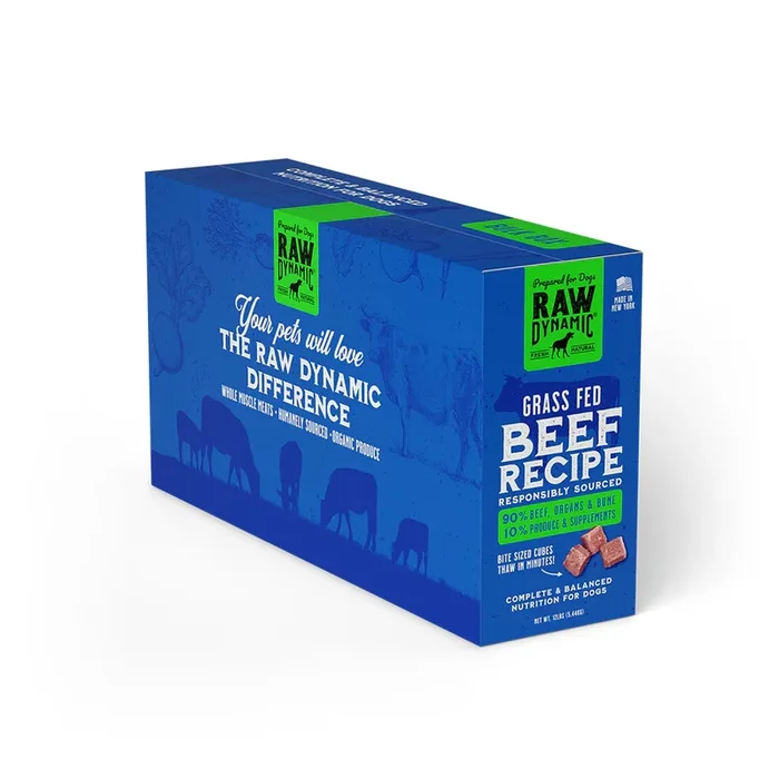Raw Dynamic Dog Farm Raised Frozen Beef Bulk Box 12lbs (PICK UP IN STORE ONLY)