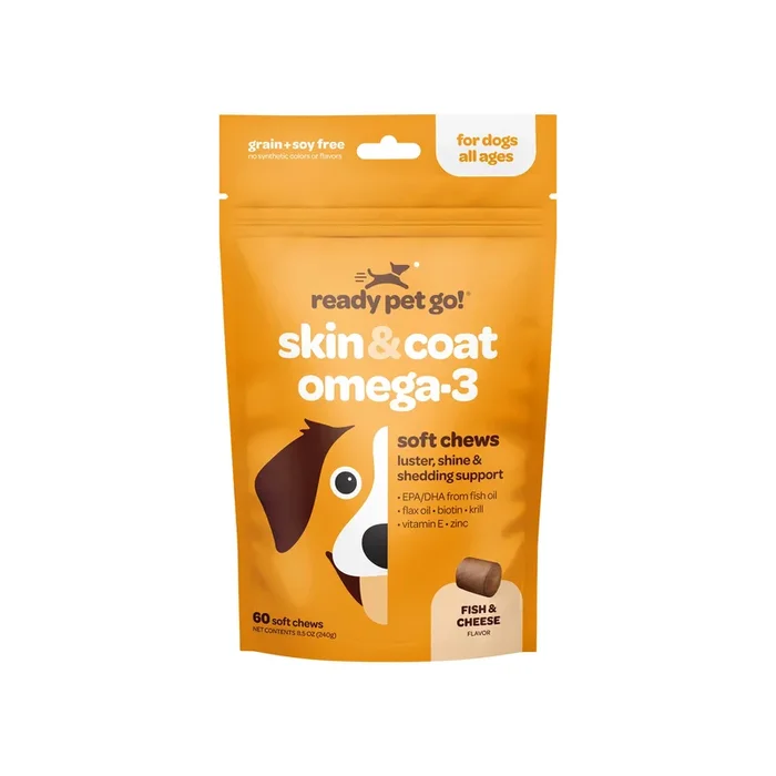 Ready Pet Go! Skin & Coat Omega-3 Supplement for Dogs