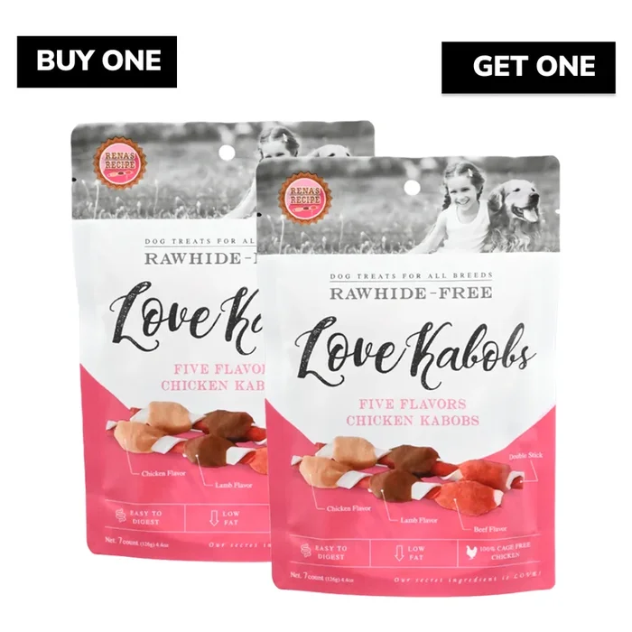 Rena Love Kabobs Dog Treats (Buy 1 Get 1 Free)