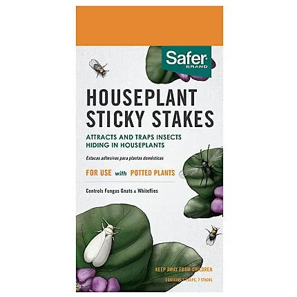 SAFER® HOUSEPLANT STICKY STAKES – 7 STAKES