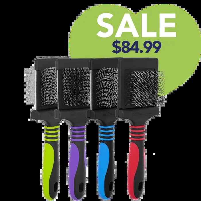 Set of 4 Slicker Brushes by Dog Fashion Spa