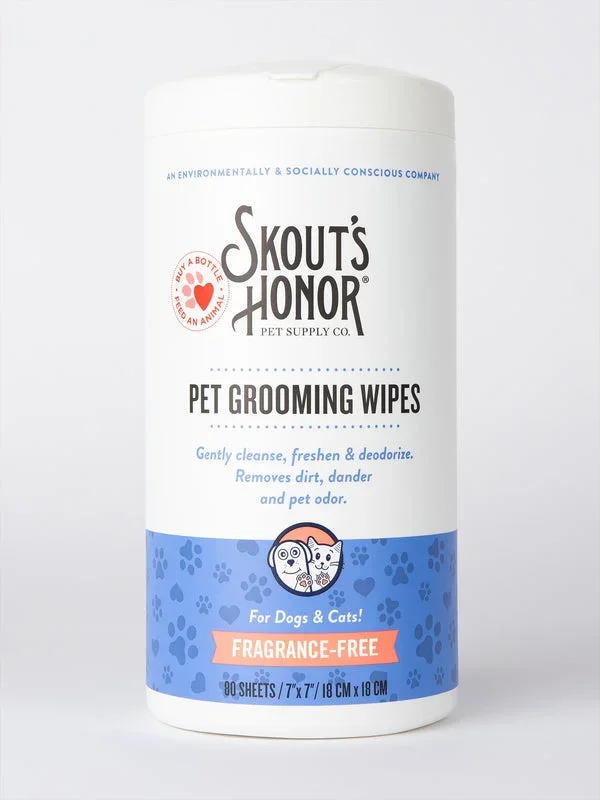 Skout’s Honor Pet Grooming Wipes for Dogs & Cats