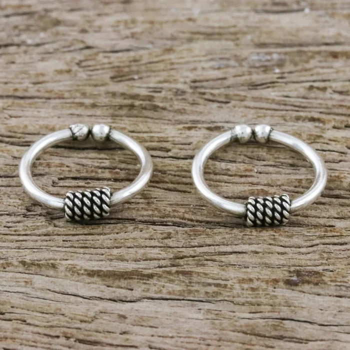 Sleek Braid Sterling Silver Ear Cuffs