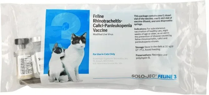 Solo-Jec Feline 3 Cat Vaccine, Single Dose