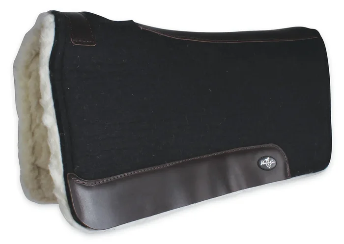 Steam-Pressed Saddle Pad with Fleece Bottom